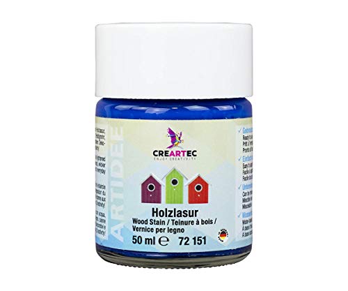 CREARTEC - Holzlasur-Set Standard - 6 Farben im Set - 6x50ml (300ml) - Made in Germany