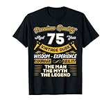 Vintage Dude The Man Myth Legend 75 Yrs 75th Birthday Shirt