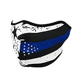 Zanheadgear WNFM171H Adult/Unisex Neoprene Face (Thin Blue Line Half Mask)