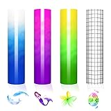 【Einfach zu bedienen】 Craft Adhesive Vinyl kompatibel mit den meisten Schneidemaschinen. Erstellen Sie einfach Ihr Bild, legen Sie das Blatt in die Schneidemaschine ein, jäten Sie das überschüssige Vinyl und übertragen Sie Ihr Vinyl mit unserem Transferband! Wie Bastelkussschneider, Stanzer, Schilderplotter für Kunst und Handwerk. Warmer Hinweis: Nicht für Stoff geeignet.