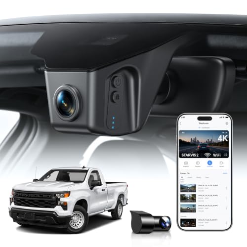 OVAMAN OEM-Fit 4K Dual Dash Cam for Chevrolet Silverado