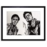 Inglorious Basterds Brad Pitt Framed Art Print by W.Maguire 