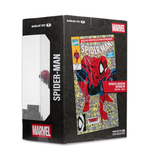 McFarlane Toys - Marvel Spider-Man à l'échelle 1:6ème à Collectionner avec scène (Spider-Man #1)