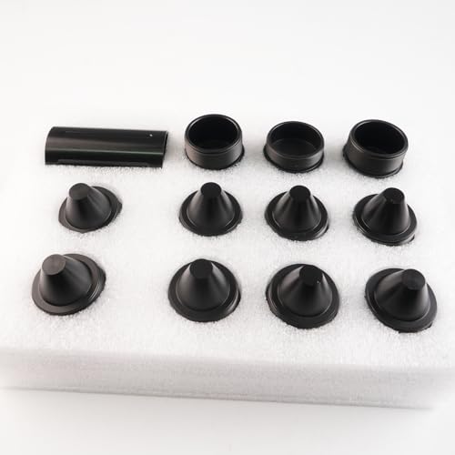Black 1.375''X24 Cone Shaped Parts Stainless Steel Aluminium Replacemet Sealed End