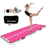 AirTrack Nordic Home 3 m Special Edition con pompa ad aria, tappetino da ginnastica gonfiabile, per ginnastica, yoga, resistente e facile da trasportare, tappetino sportivo Air Track (rosa)