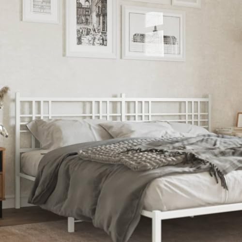 VidaXL Cabecero de Metal Blanco 200 cm