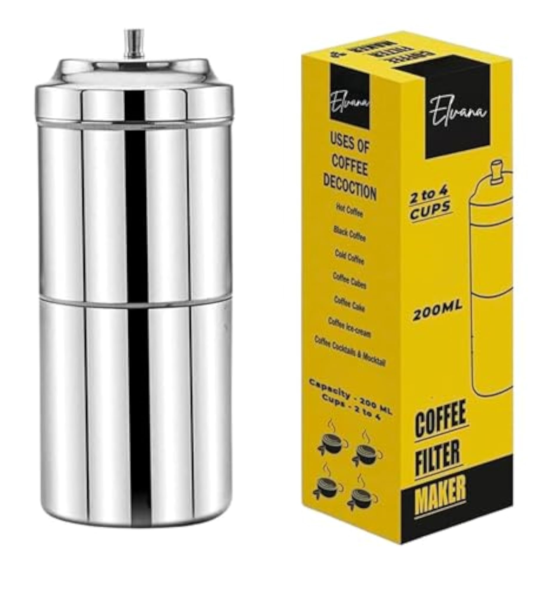 South Indian Filter Coffee Maker for Traditional Brewing