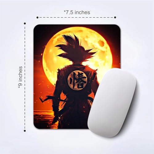 Image of Mouse Pad with Design, 24 x 20 cm, 3mm Thick Rubberised Base Mouse Pad for Computer, PC, Laptop (Anime - 6)