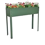 Elevated Planters and Raised Garden Beds Elevated Planter Box with Legs Outdoor Patio for Flower...