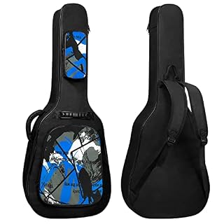 Travel Time Housse pour guitare A-Bleu, bleu, Housse de guitare A-7 - Les Beatles, Paul McCartney, John Lennon, RIngo Starr, George Harrison Travel Time Housse pour guitare A-Bleu, bleu, Housse de guitare A-7 – Image 7
