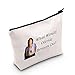 POFULL Olivia Cosmetic Bag What Would Olivia Benson Do Makeup Bag Law TV Show Inspired Gift (What Would Olivia Benson Do bag)