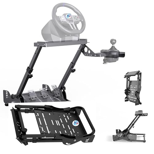 Image of New World A10 Gaming Racing Wheel Stand Steering Wheel Stand Fit for V9 V10 V99 V12 Lite VD4 VD6 T300RS T300 TGT TSPC T500 G27 G920 G923 R5 R9 R16 R21 CSL DD1 DD2(Racing Wheel not Included)