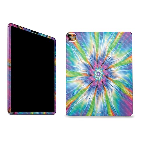 Image of MightySkins Carbon Fiber Skin Compatible with Apple iPad Pro 12.9 inch M2 6th Gen (2022) Full Wrap Kit - Prismatic Vortex | Protective Durable Textured Carbon Fiber Finish | Easy to Apply Made in The USA