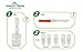 Easy@Home Pregnancy Test Sticks, 8-Pack hCG Midstream Tests, Powered by Premom Ovulation Predictor iOS and Android App, 8 HCG Midstreams