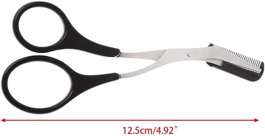 EODNSOFN Eyebrow Tweezer Comb Eyelash Hair Removal Grooming Cutter Shaping Eyebrow Trimmer Scissors : Beauty & Personal Care