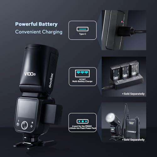Ficha técnica Godox V100N 100Ws Flash de Cámara - Fernando Cortés