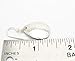 Small 1 1/4 Inch Long 925 Silver Handmade Teardrop Earrings in Hammered Finish