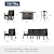 Kullavik Aluminum Patio Furniture Set,8 Pieces 10 Seat Metal Outdoor Furniture Conversation Set w/45 Propane Gas Fire Pit&Swivels,Black