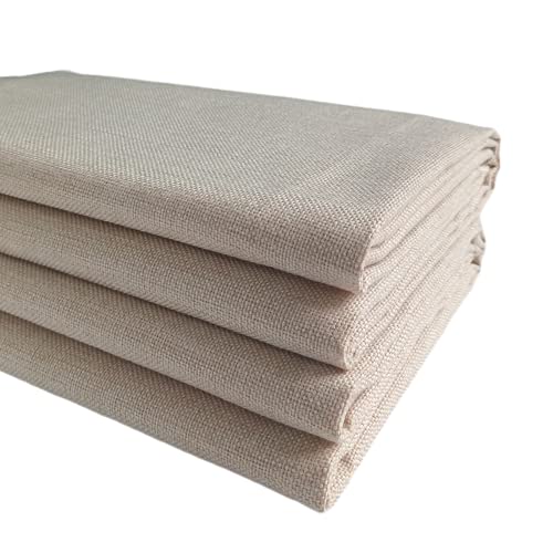 TinaKim Canvas Upholstery Fabric, Faux Linen Type...