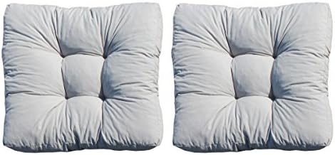 Ambientehome, padded cushions for Garden Furniture. Set of 2 pieces. Color: grey approx. 60x60x10 cm