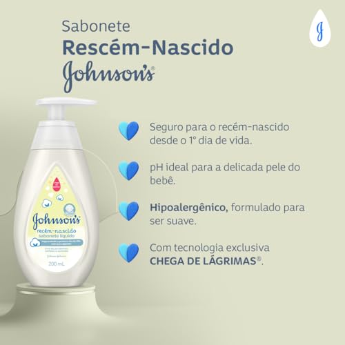 Johnson's Baby Sabonete Líquido Recém Nascido,200ml