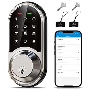 Veise Smart Lock, Keyless Entry Door Lock, Smart Locks for Front Door with App Control, Electronic Digital Lock with Touchscreen Keypad Set, Smart Deadbolt, Auto Lock, Easy Installation, Satin Nickel Veise Smart Lock, Keyless Entry Door Lock, Smart Locks for Front Door with App Control, Electronic Digital Lock with Touchscreen Keypad Set, Smart Deadbolt, Auto Lock, Easy Installation, Satin Nickel