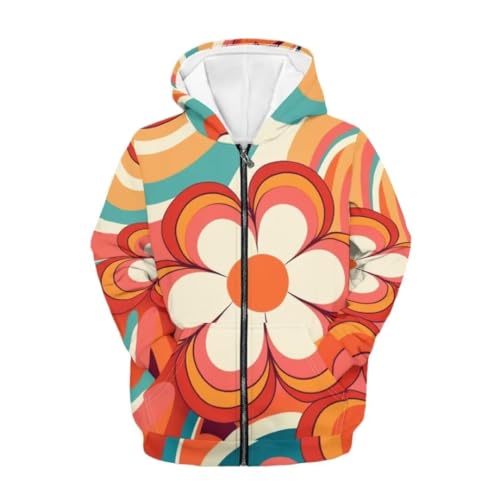 Sweat à capuche zippé fille motif animé tendance hiver