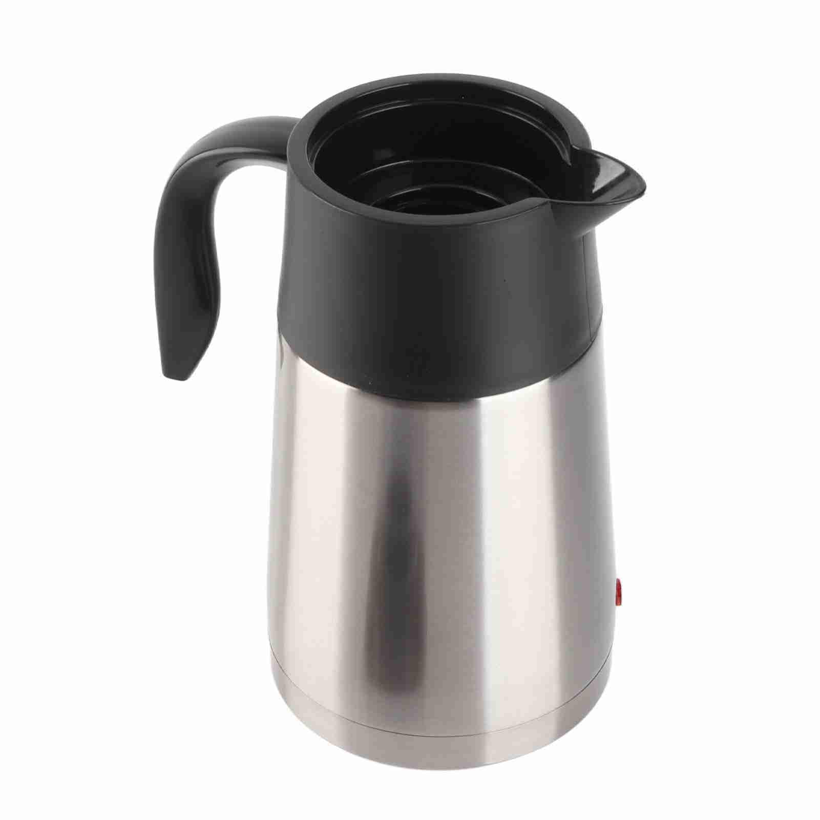Hervidor eléctrico de 1300ml y 12V, taza de viaje, caldera de agua calentada de acero inoxidable para coche y camión (coche de 12v)