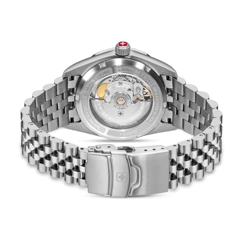 Image of Swiss Military Hanowa Master DILIGENTER Blue Round Dial Comes with Swiss Made Automatic Watch for Men's | SMWGL0005405