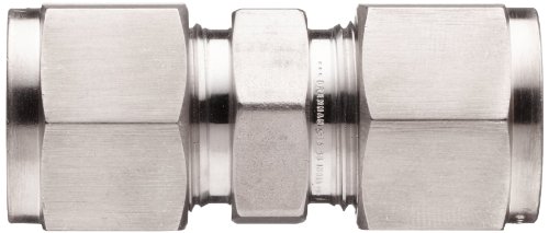 Brennan N2403-06-06-Ss Stainless Steel Compression Tube Fitting, Straight Union, 3/8" Tube Od #TOP1