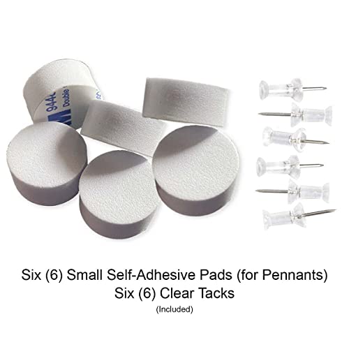 New York Rangers Pennant Flag and Wall Tack Pads Mounts - Image 3