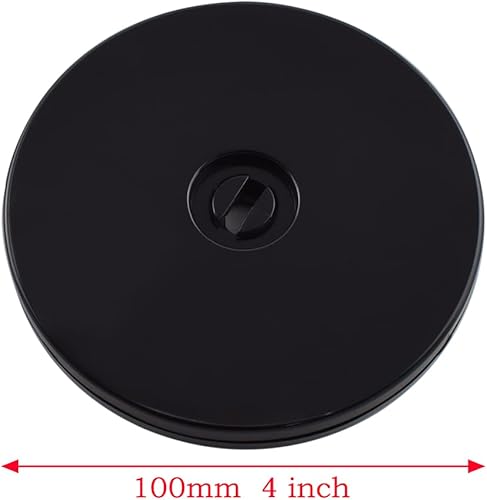 Miniatura 10 de SDTC Tech Paquete de 2 bandejas giratorias de acrílico negro de 8 pulgadas, bandeja giratoria de rotación de 360 grados con rodamientos de bolas de