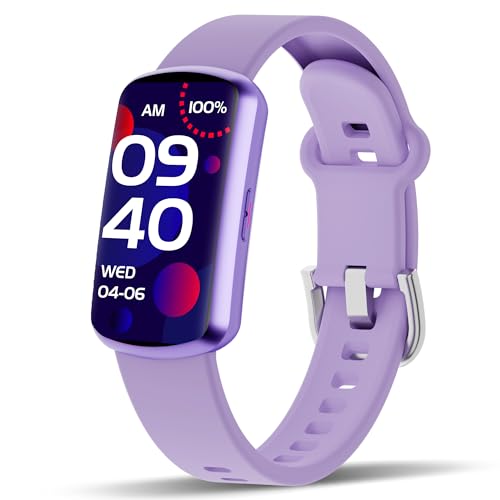 Health Fitness Tracker with 24/7 Heart Rate and Blood Pressure, Smart Watch with Blood Oxygen Monitor, 120+ Sport Mode, Sleep Tracking Waterproof Activity Tracker for Women Men (Orchid Purple)