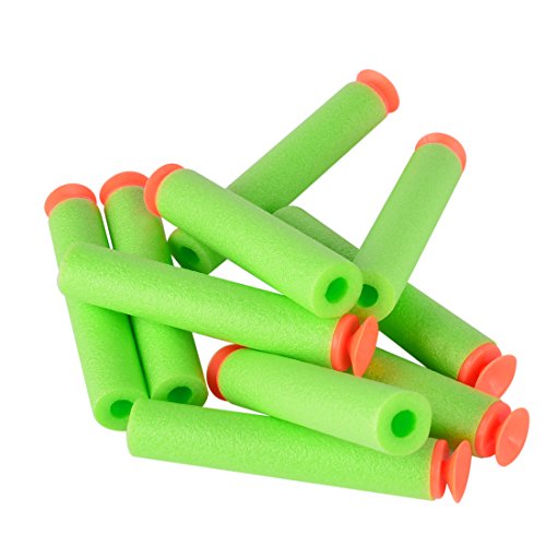 Foxom Suction Cup Arrows, Suction Cup Darts Refill Pack For Nerf N-Strike Elite Series Blasters, Green with red - Image 4