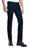 ETHANOL Mens Comfy Stretch Slim Fit Straight Casual Pants with 5 Pockets Design Pants APL26125SK PK15 Navy 34