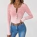 Long Sleeve Shirts for Women Henley Button Up Tops Ribbed Knit Slim Fall Basic Tee 2025 Casual Trendy Clothes
