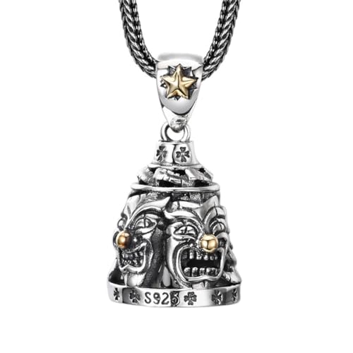 Colgante de cruz de payaso para hombre y mujer ideal para looks urbanos