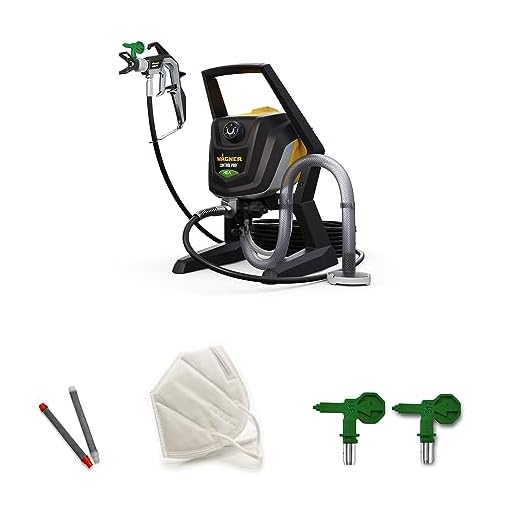 WAGNER Airless Pistolet peinture Control Pro 350 R pour peintures murales, laques et lasures, et vernis d'intérieur, 15 m² en 2 min, réglage de pression, 110 bar, tuyau 15m