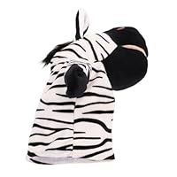 Toyvian Animal Hand Puppet Cute Zebra Plush Puppet Doll with Mouth Opening for Interactive Storytelling and Learning for Boys and Educational