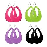 VIELSEITIGE VERWENDUNG: Mit leuchtenden Farben kann unser Ohrring Set für viele verschiedene Gelegenheiten verwendet werden, wie zum Beispiel zu einer 80er Jahre Party, Motto Partys, Geburtstagsfeier, Familienfest, Hochzeit, Abschlussball oder für den Alltag. Kombinieren Sie die Ohrringe mit einem Outfit Ihrer Wahl!