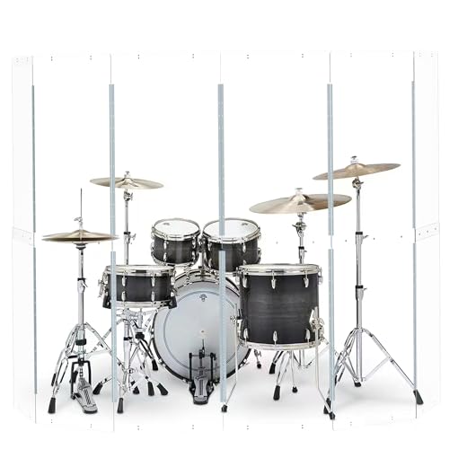 Drum Shield Portable 6-Panel Acrylic Screen