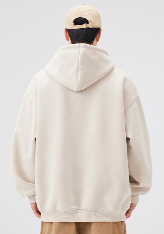 PAODIKUAI Men Hoodie Sweatshirt Loose Fit Fashion Pullover Hoodie Casual Long Sleeve Hooded Sweatshirt with Pocket - Image 4