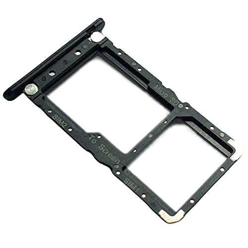 Tiroir Carte SIM et Support Micro-SD pour Sony Xperia L4 (XQ-AD52), Piece de Remplacement Original, Noir