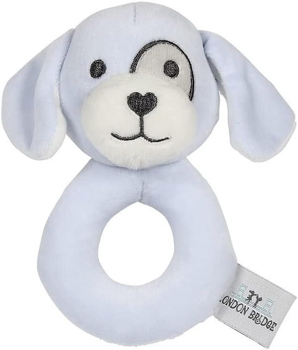 Maison Chic LB3402 Digby The Dog Ring Rattle , 5.5 - inch Height