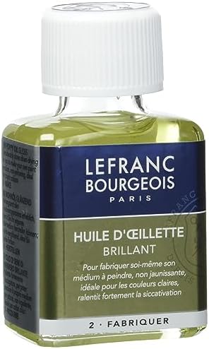 Lefranc & Bourgeois Oczyszczony olej lniany do farb olejnych, szybkoschnący - butelka 1 l
