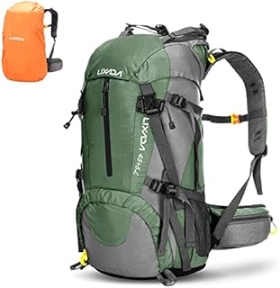 Lixada Hiking Backpack,50L Backpack with Rain Cover Waterproof Trekking Rucksack for Men and Women for Outdoor Travel Cycling Climbing Mountaineer