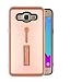 Produktbild COOVY® Cover für Samsung Galaxy J2 Prime SM-G532G / SM-G532M / SM-G532F/DS Bumper Case, Doppelschicht aus Plastik + TPU-Silikon mit Halteschlaufe, Standfunktion | Farbe Rosegold