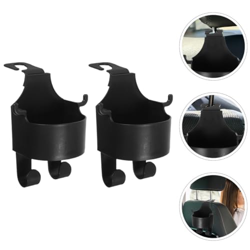 Portavasos para respaldo de auto NUOBESTY 2 piezas negro miniatura 6