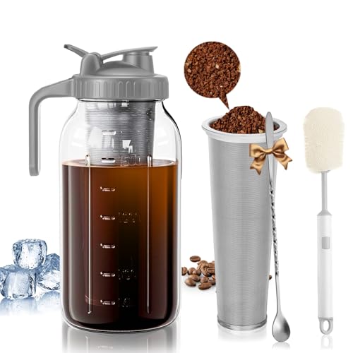 Cafultgo 64 Oz Cold Brew Coffee Maker with Stainless Steel Filter - Main Image
