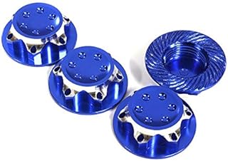 Integy RC Model C30045BLUE Billet Machined 17mm Hex Wheel Nuts for Most 1/8 Buggy, Truggy, SC & Mon. Truck